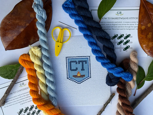 Camp Stitch Kit: Pendant Canvas